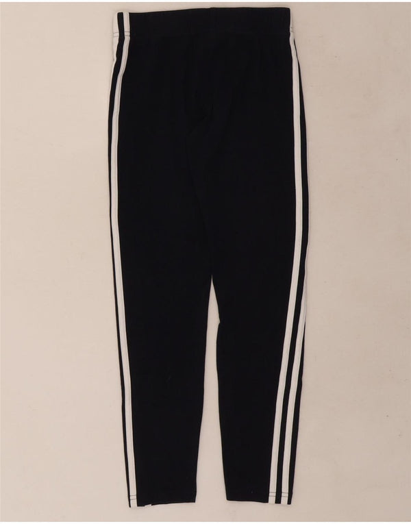 Adidas Leggings für Mädchen, 11–12 Jahre, marineblaue Baumwolle