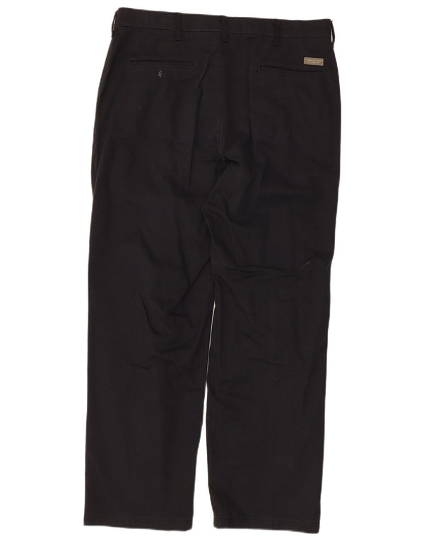 Wrangler Mens Timber Creek Pegged Chino Hose W36 L29 Schwarz Baumwolle