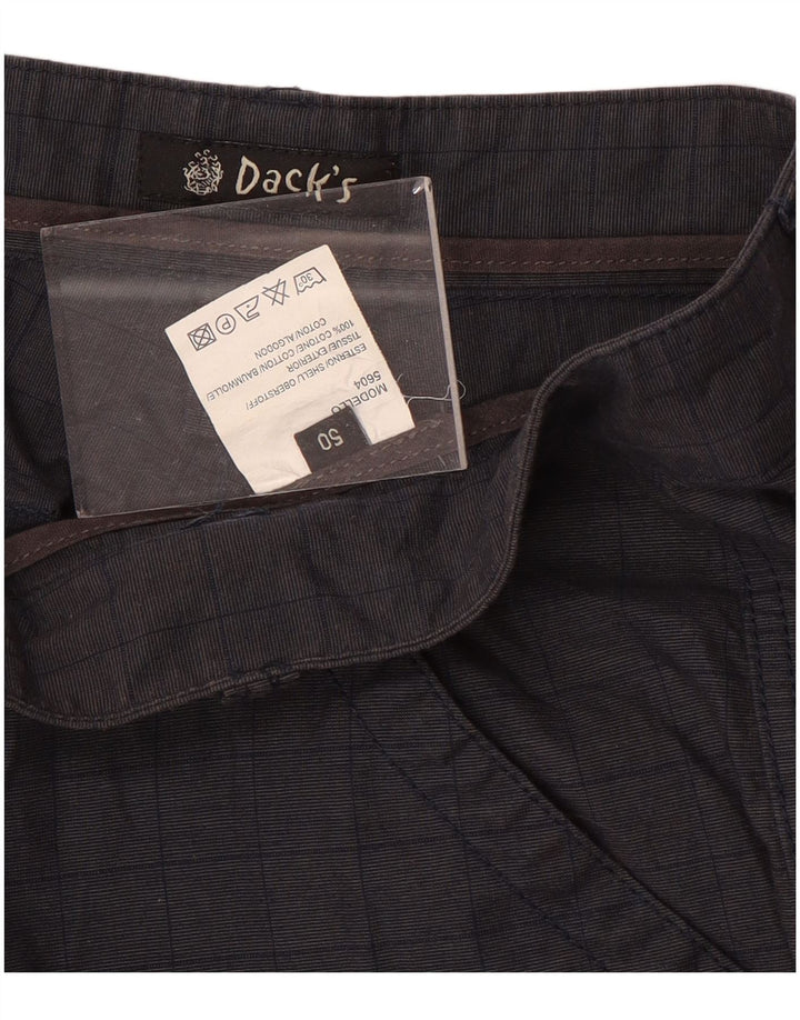 Dack's Herren-Cargoshorts IT 50 Large W32 Marineblaue geometrische Baumwolle