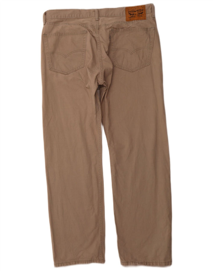 LEVI'S Herren 501 Straight Jeans W36 L30 Beige Baumwolle