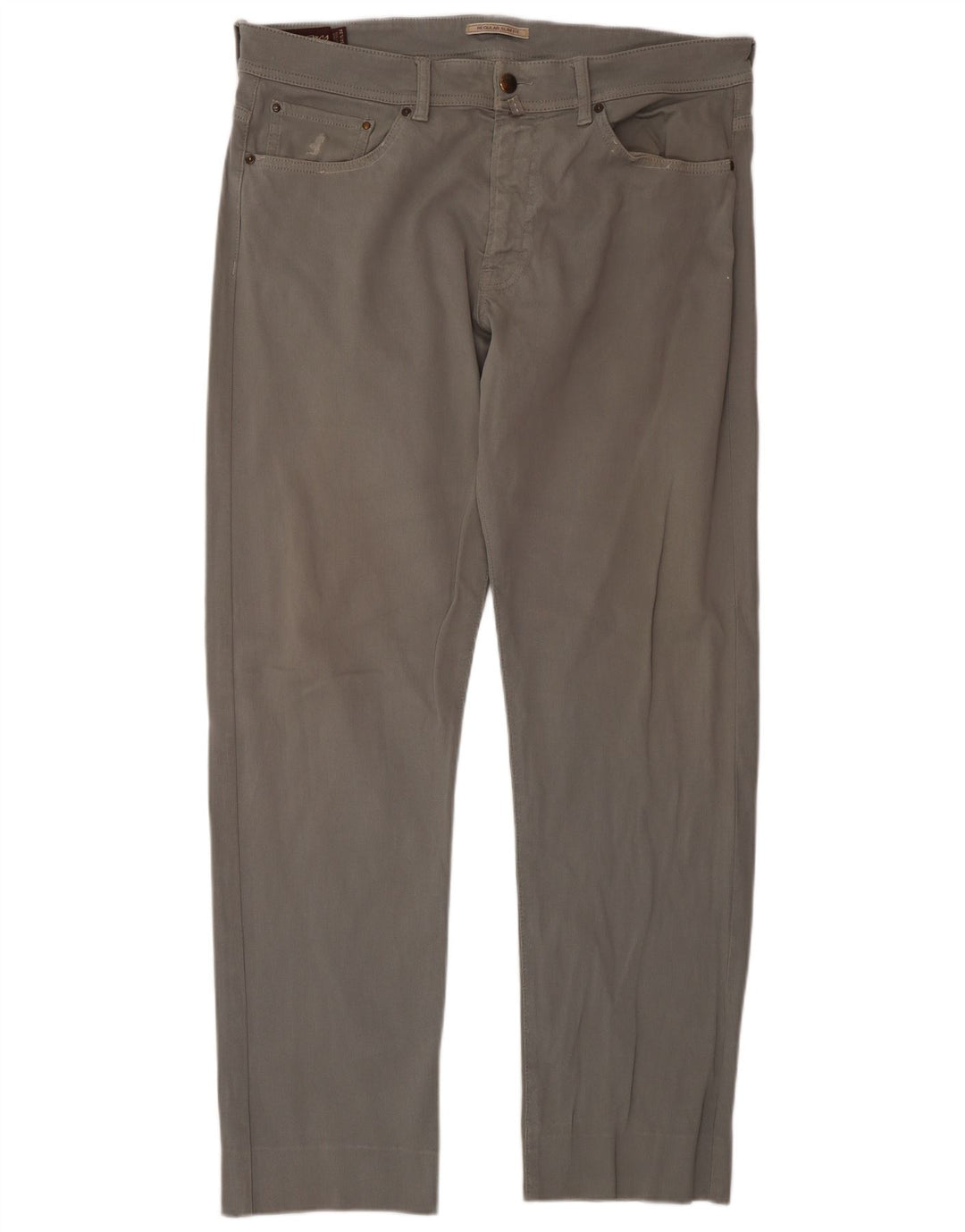 Marlboro Classics Herren-Freizeithose in normaler Slim-Passform, W34, L34, Grau
