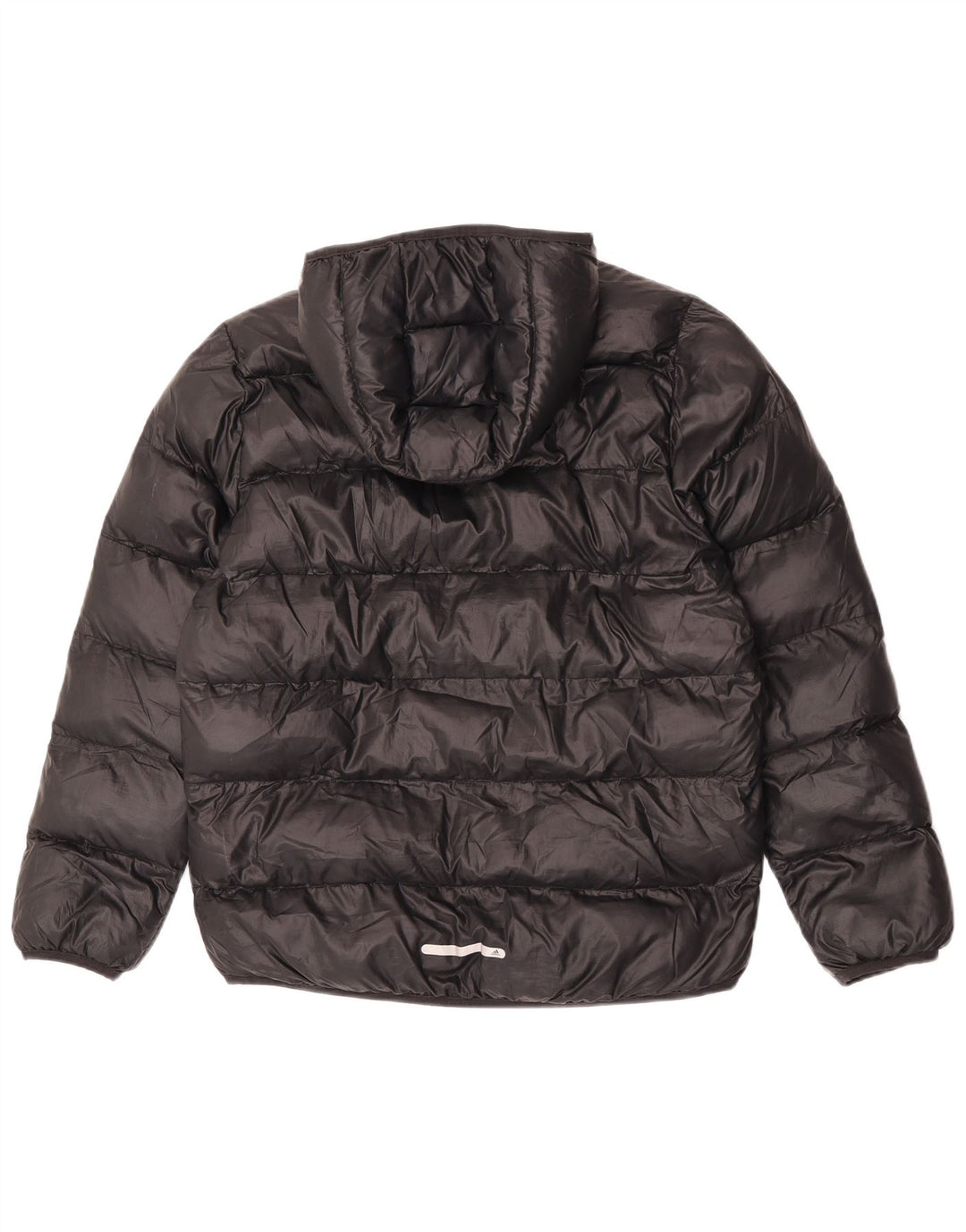 Adidas Jungen gepolsterte Kapuzenjacke 13–14 Jahre, schwarzes Polyester