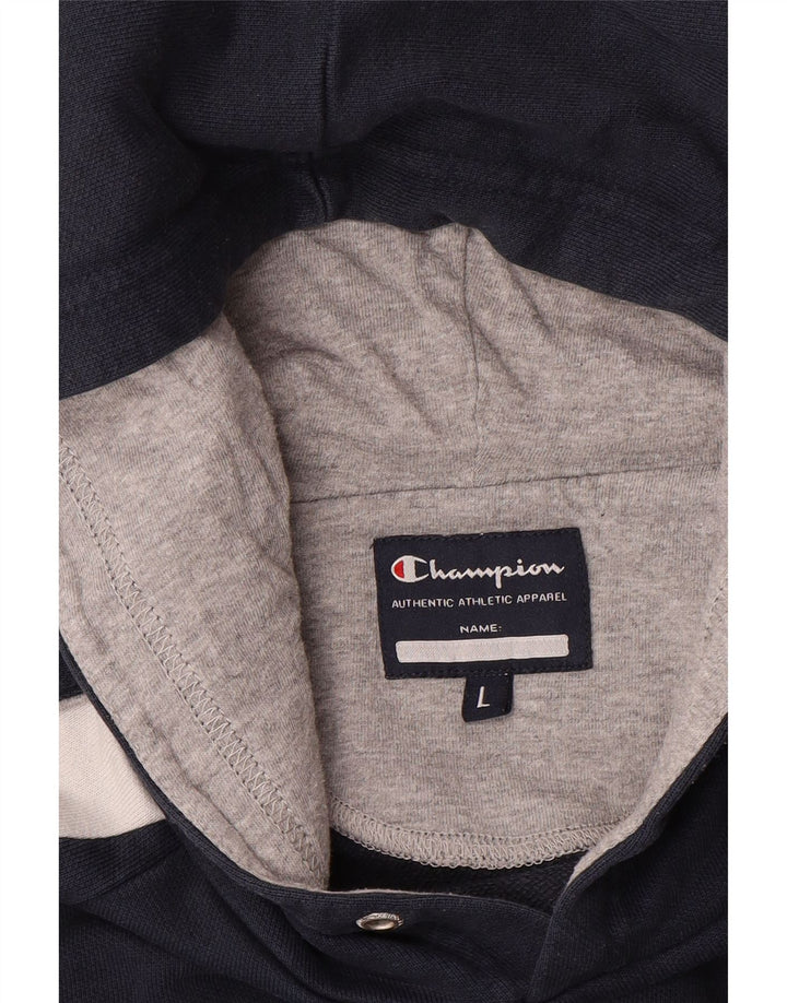 Champion Herren-Kapuzenpullover, groß, Marineblau, Farbblock