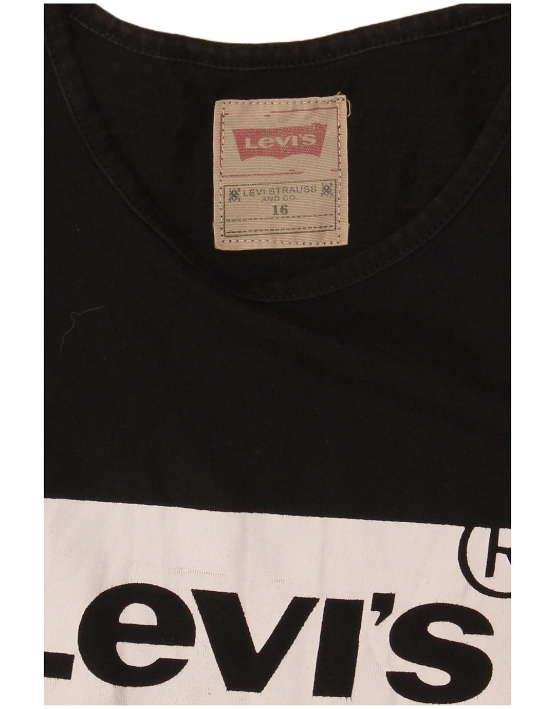Levi's Jungen T-Shirt mit Grafik, 15–16 Jahre, Schwarz