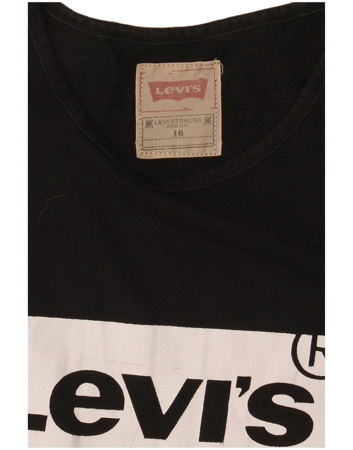 Levi's Jungen T-Shirt mit Grafik, 15–16 Jahre, Schwarz