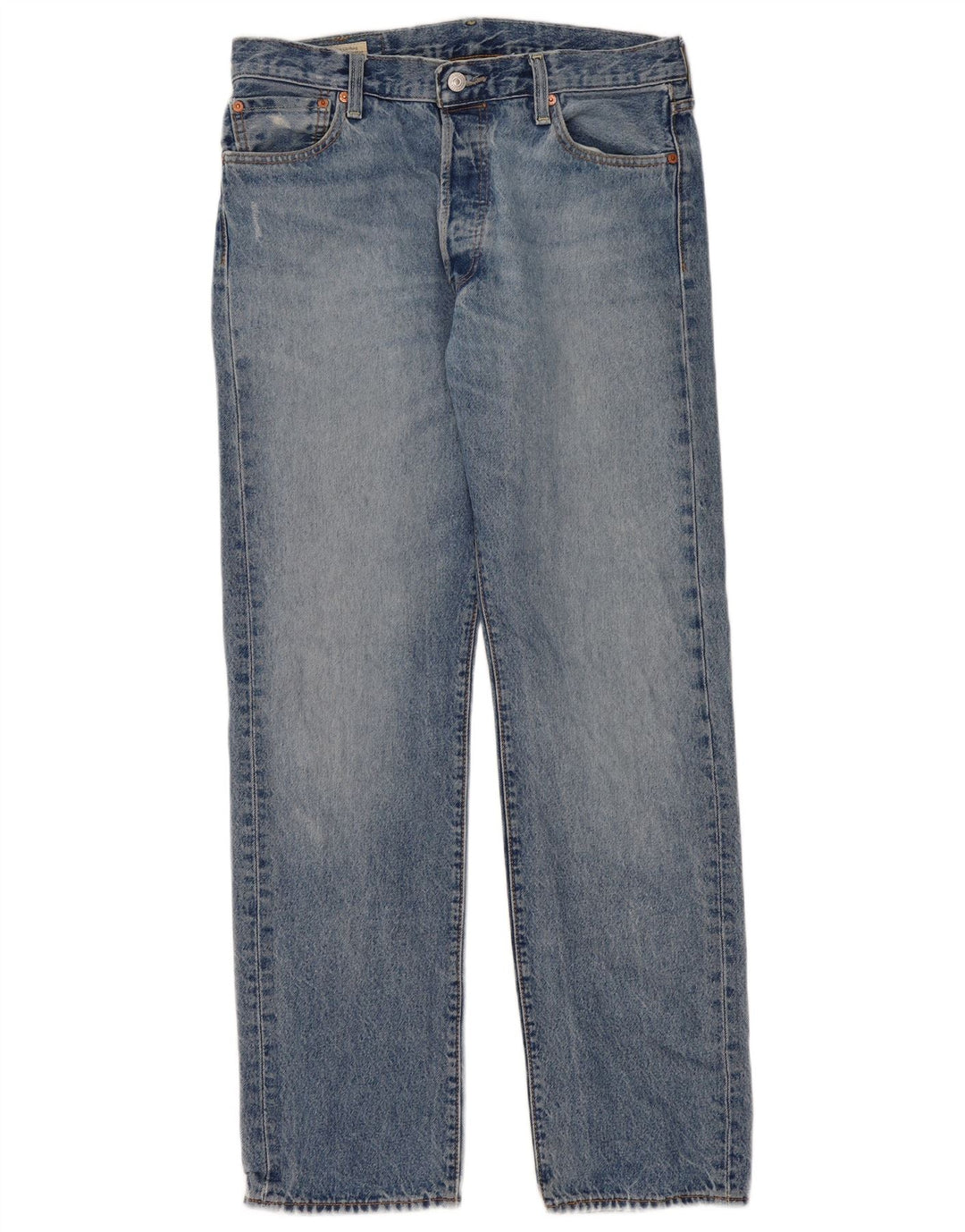 Levi's Herren 501 Straight Jeans W34 L34 Blaue Baumwolle