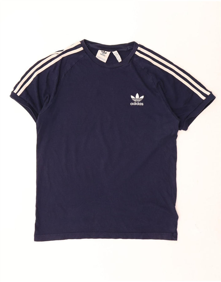 Adidas Herren T-Shirt Top Medium Marineblau Baumwolle