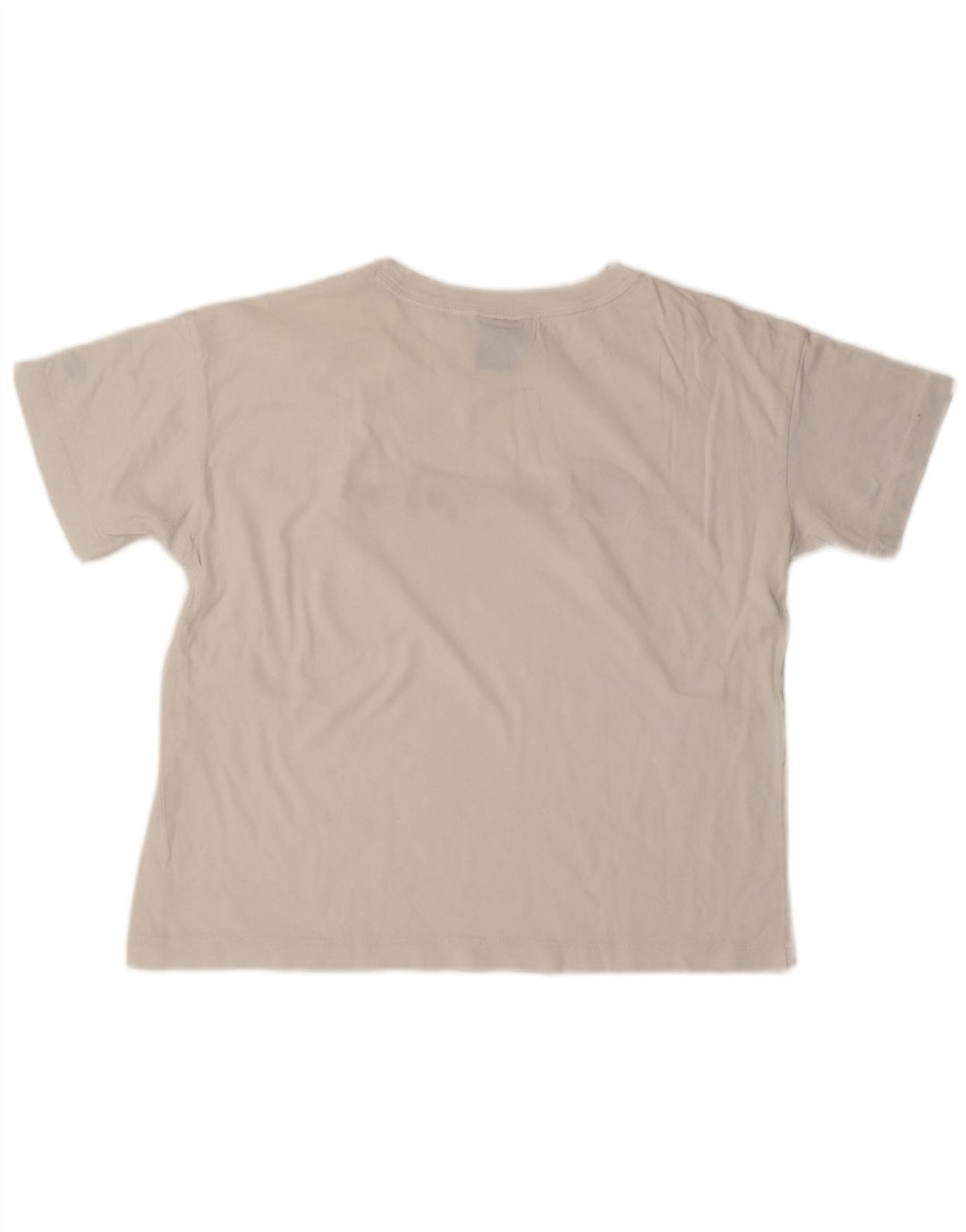 Champion Damen Crop Graphic T-Shirt Top UK 14 Medium Weiß