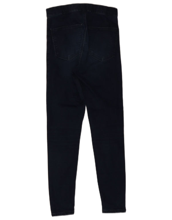Topshop Damen Joni Skinny Jeans W28 L25 Marineblau Baumwolle
