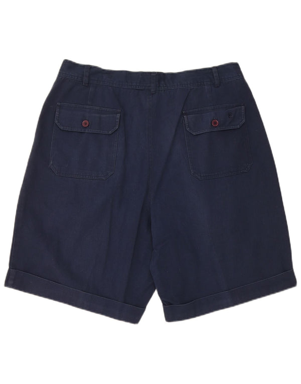 CONTE OF FLORENCE Mens Pegged Chino Shorts IT 48 Medium W32 Navy Blue