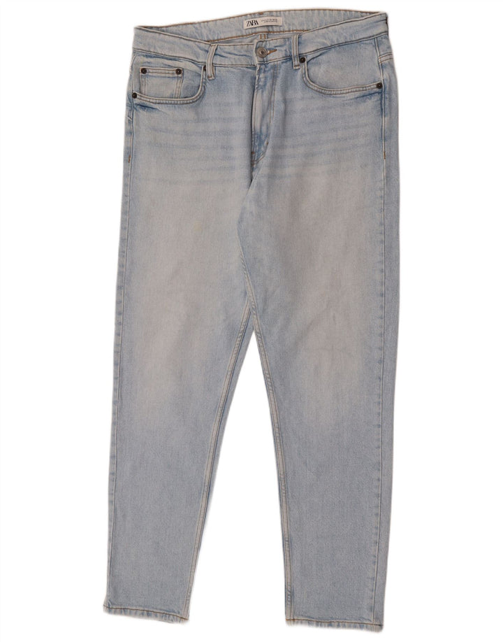 ZARA Herren Slim Jeans EU 42 Large W32 L30 Blau