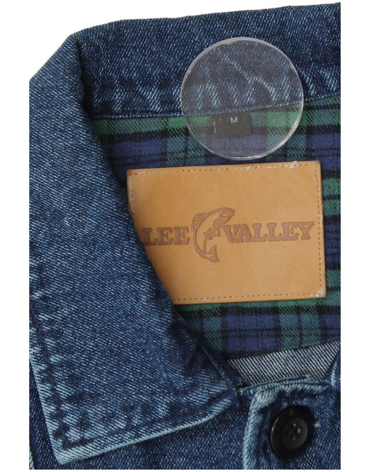 Lee Valley Herren Jeansjacke UK 36 Mittelblaue Baumwolle