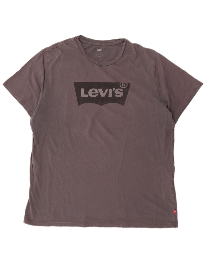 Levi's Herren-T-Shirt mit Grafik, XL, graue Baumwolle