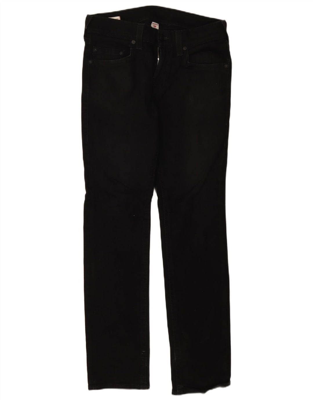 True Religion Herren Slim Jeans W32 L32 Schwarze Baumwolle