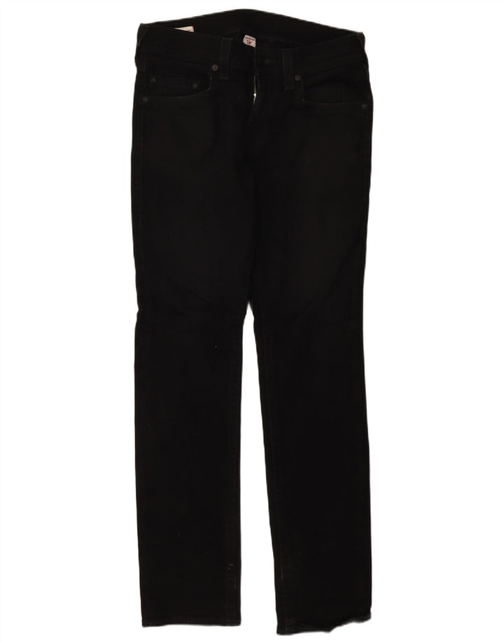 True Religion Herren Slim Jeans W32 L32 Schwarze Baumwolle