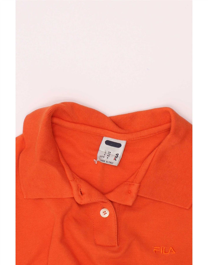 Fila Damen Crop Poloshirt IT 44 Mittelorange