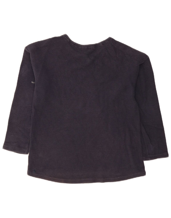 Joules Damen Top Langarm UK 12 Mittel Marineblau Baumwolle