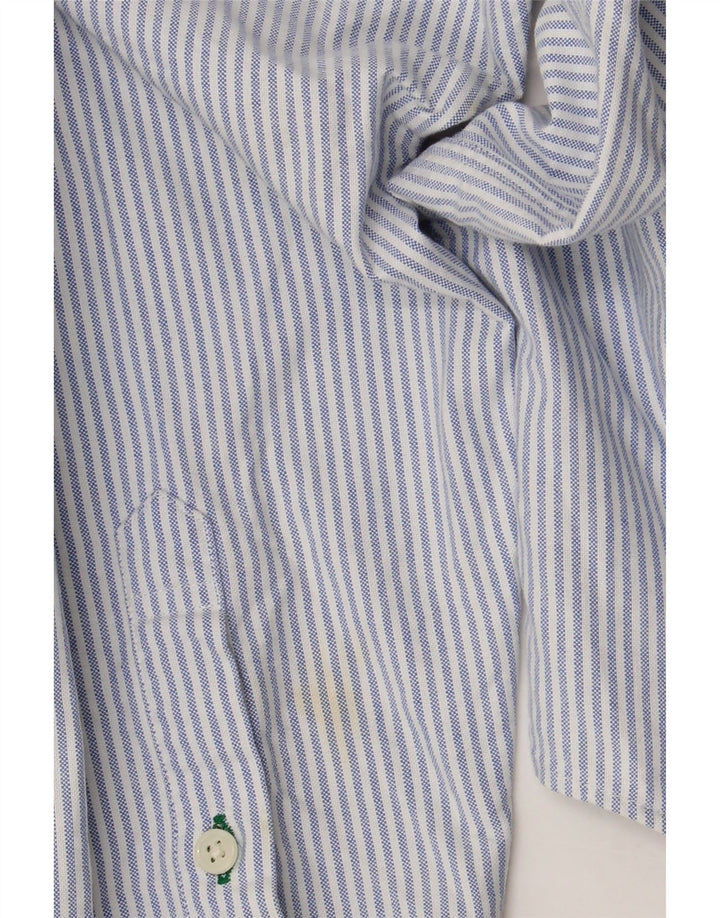 Tommy Hilfiger Herrenhemd aus mittelblauer Nadelstreifen-Baumwolle