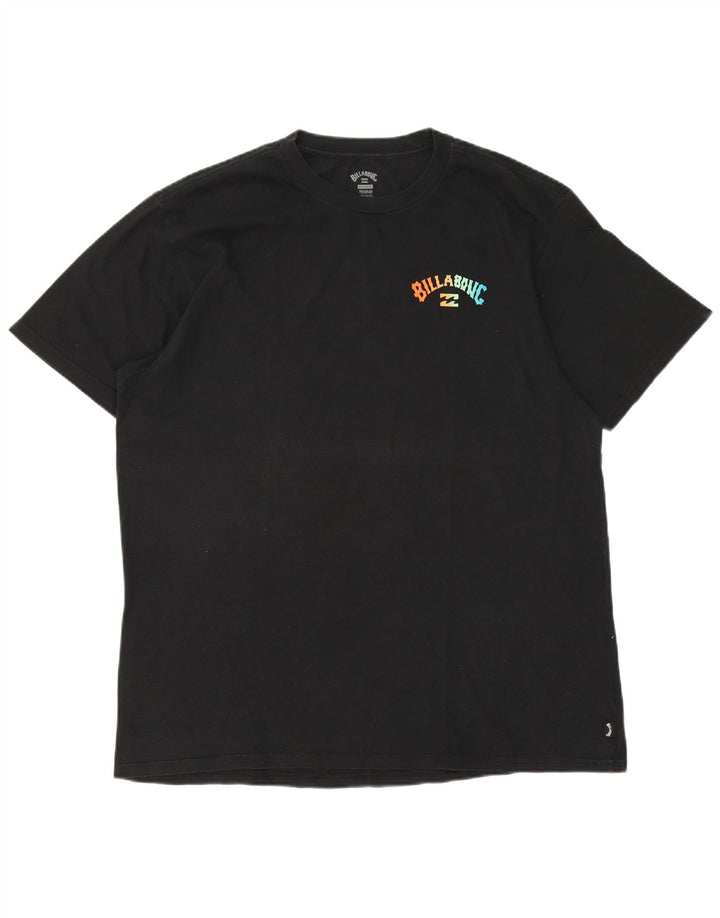 Billabong Herren Grafik T-Shirt Top 2XL Schwarz Baumwolle