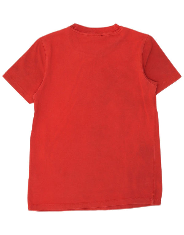 Adidas Damen Grafik T-Shirt Top UK 8 Small Rot Baumwolle