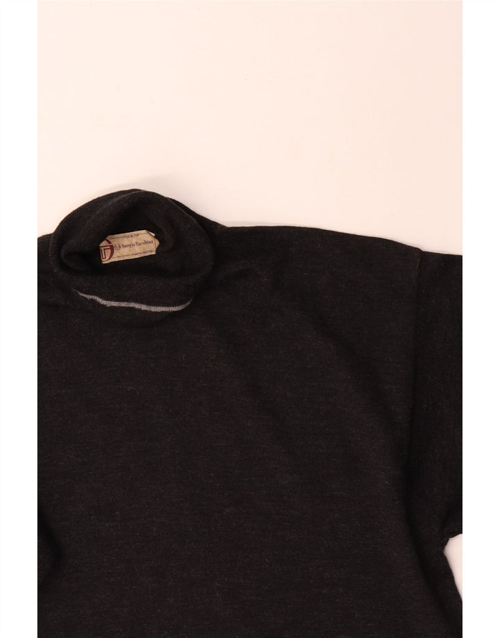Sergio Tacchini Herren-Pullover mit Rollkragen, Größe L, Grau