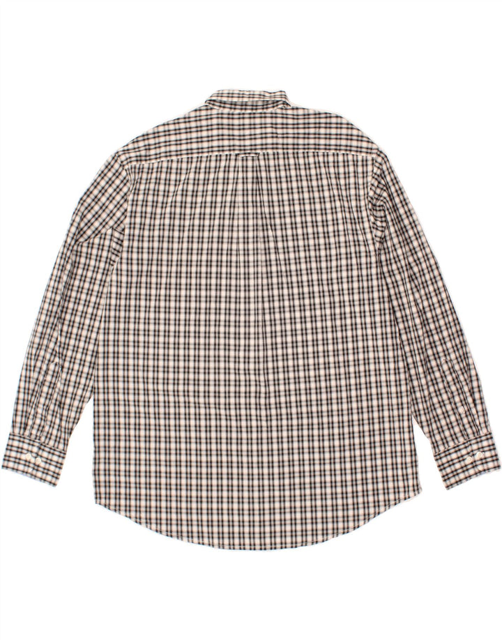 IZOD Mens Shirt XL Black Check Cotton Vintage Izod and Second-Hand Izod from Messina Hembry 