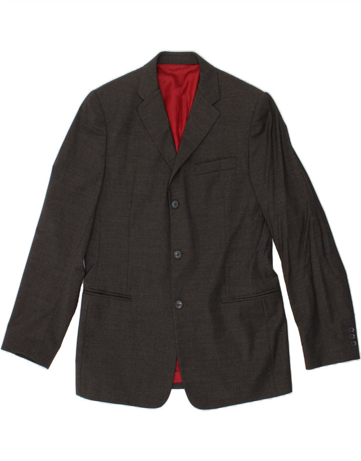 DOLCE & GABBANA 2-teiliger Herrenanzug mit 3 Knöpfen, UK 40, Größe L, W36, L34, graue Wolle