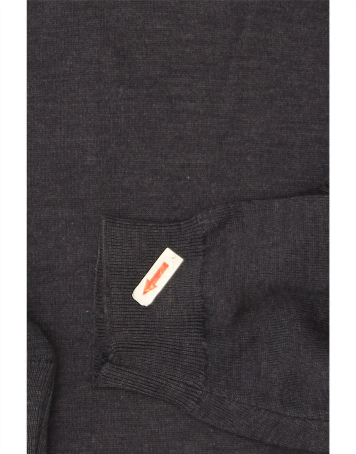 Marks & Spencer Herren-Pullover mit Rollkragen, groß, marineblaue Merinowolle