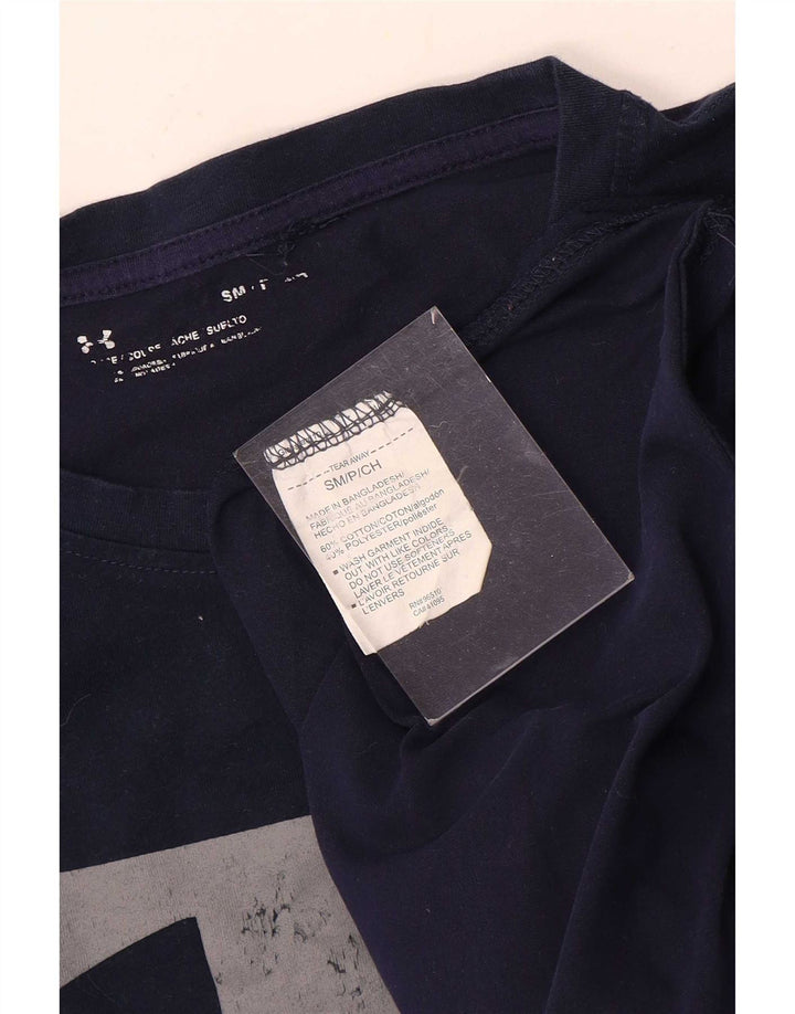 Under Armour Herren-T-Shirt mit Grafik, Größe S, Marineblau, Baumwolle