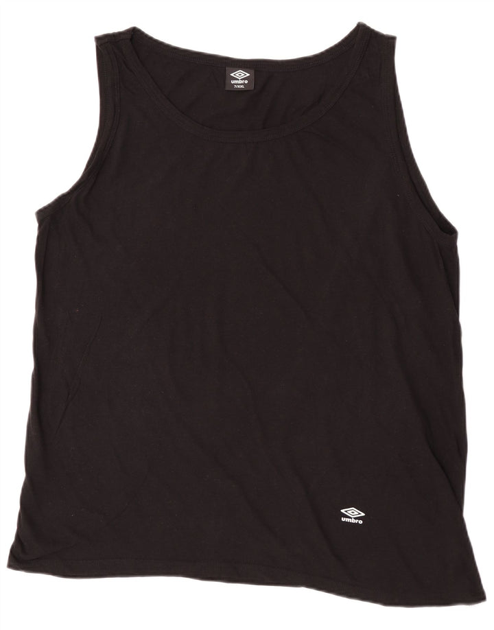 Umbro Herren Weste Top 2XL Schwarz Baumwolle