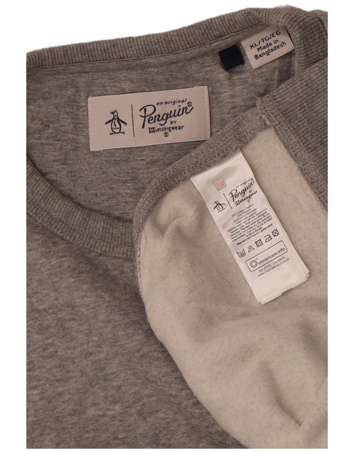 Penguin Herren Sweatshirt Pullover XL Grau Baumwolle