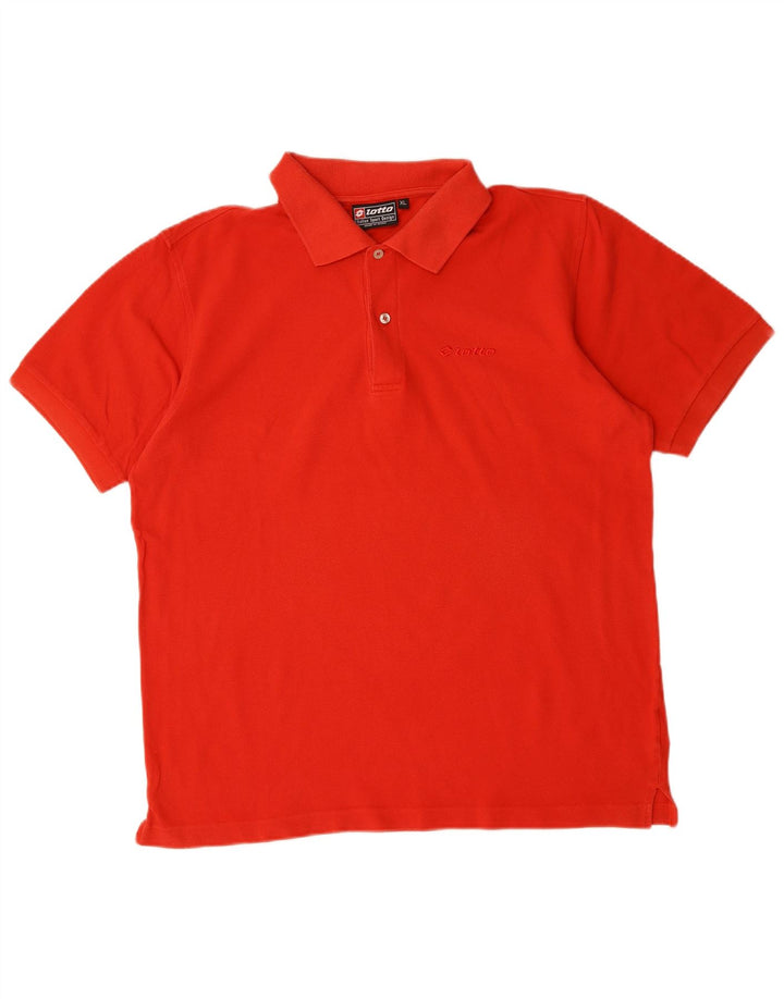 LOTTO Herren-Poloshirt XL, rote Baumwolle
