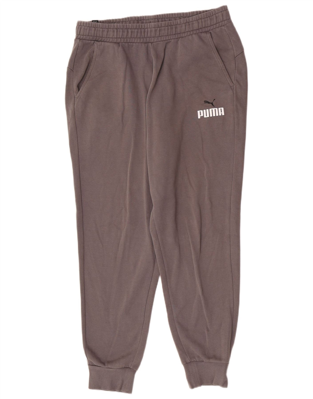 Puma Herren Graphic Regular Fit Trainingshose Jogger Große graue Baumwolle