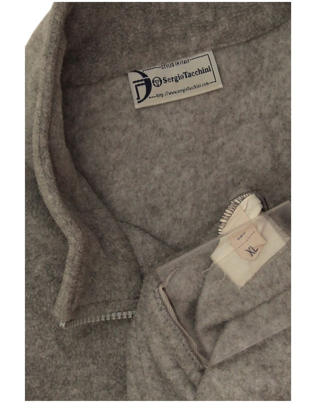 Sergio Tacchini Herren Fleecejacke UK 42 XL Grau meliert