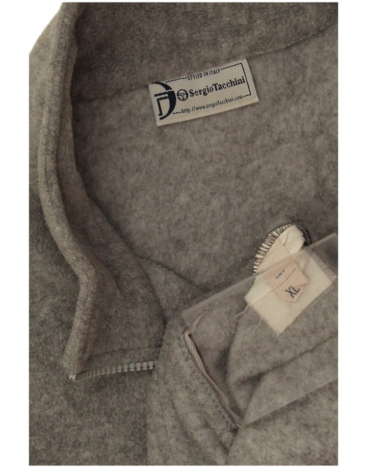 Sergio Tacchini Herren Fleecejacke UK 42 XL Grau meliert