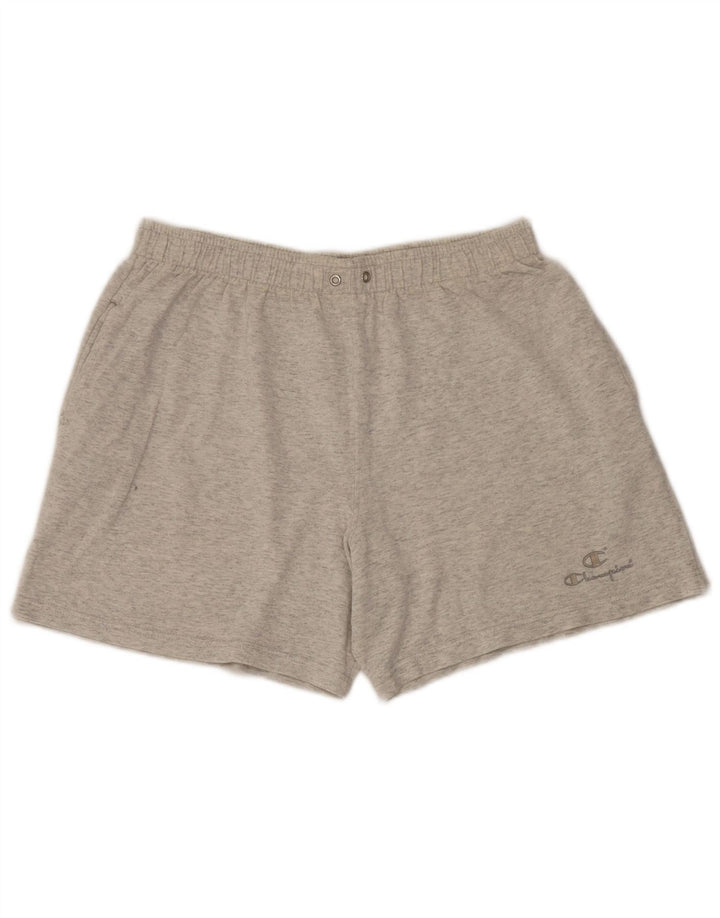 Champion Herren-Sportshorts, große, grau gesprenkelte Baumwolle