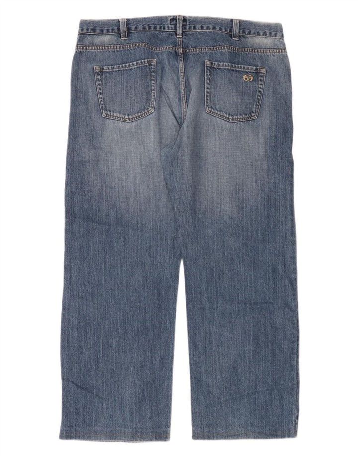 Sergio Tacchini Herren Loose Jeans W40 L30 Blaue Baumwolle