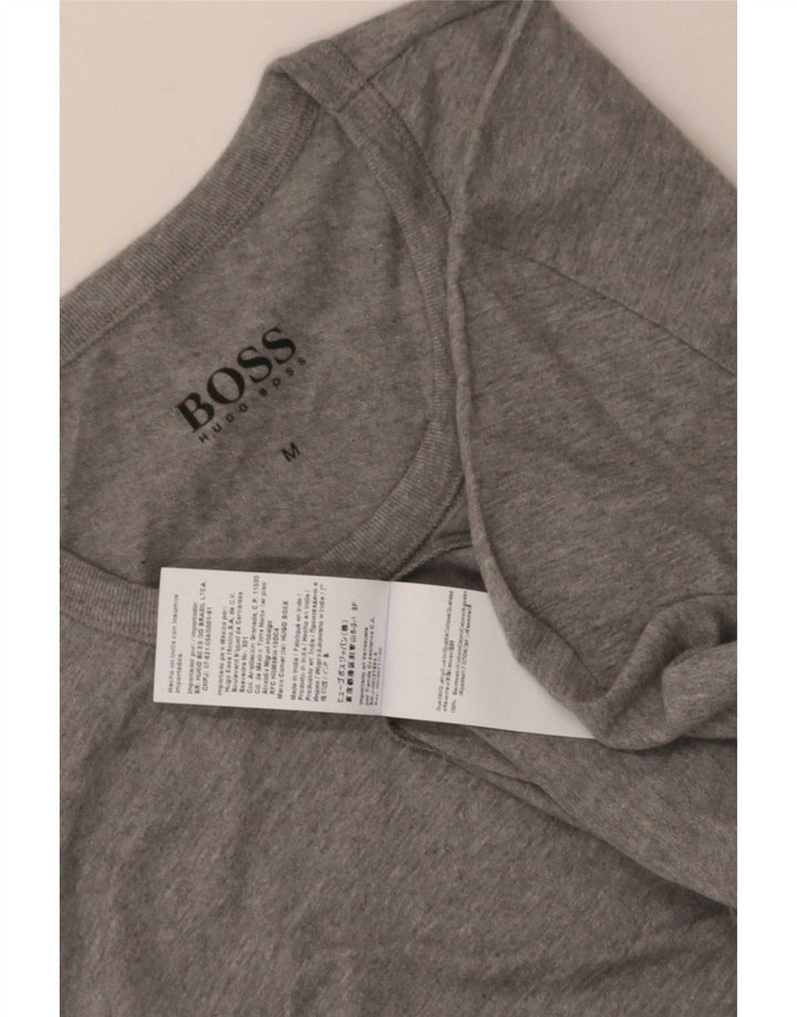 Hugo Boss Herren T-Shirt Top mittelgraue Baumwolle
