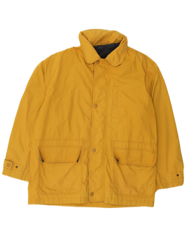 Green Leaves Herren-Utility-Jacke mit Kapuze, UK 42, XL, Gelb