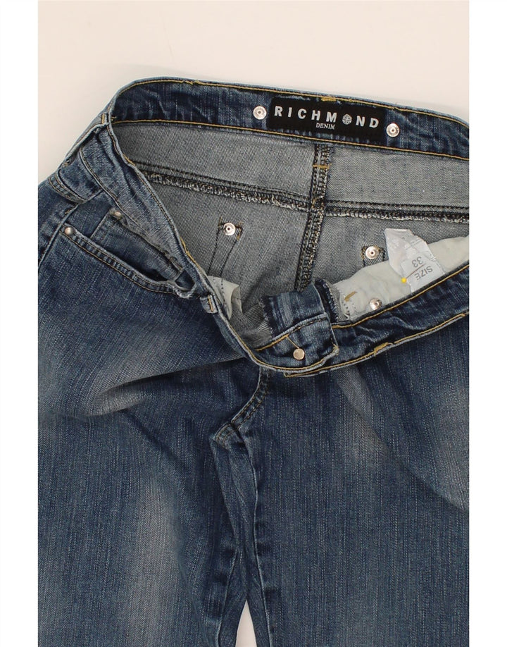 RICHMOND Womens Skinny Jeans W33 L33 Blue Cotton Vintage Richmond and Second-Hand Richmond from Messina Hembry 