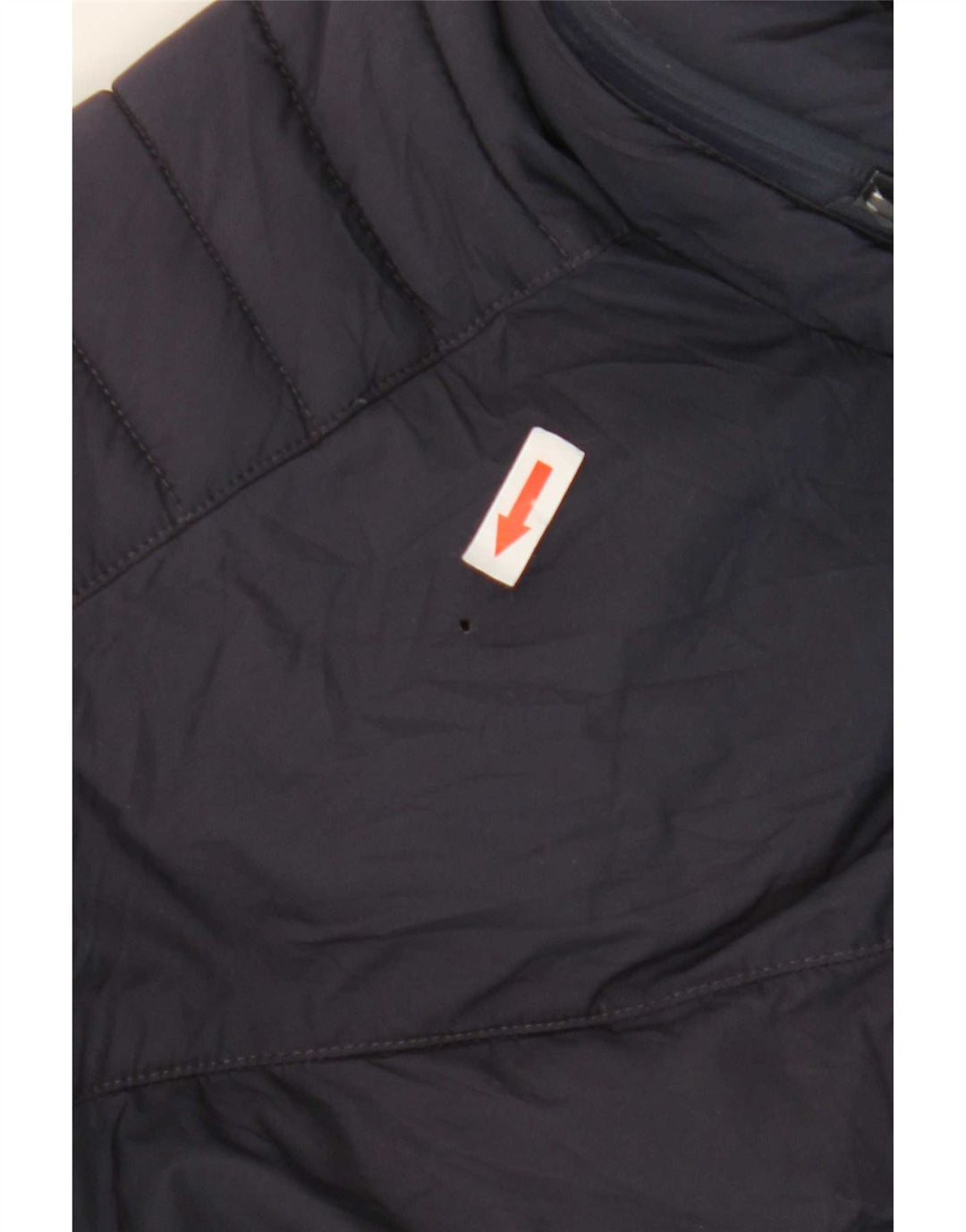 Zara Herren-Jacke mit Kapuze, gepolstert, Größe 42, XL, Marineblau