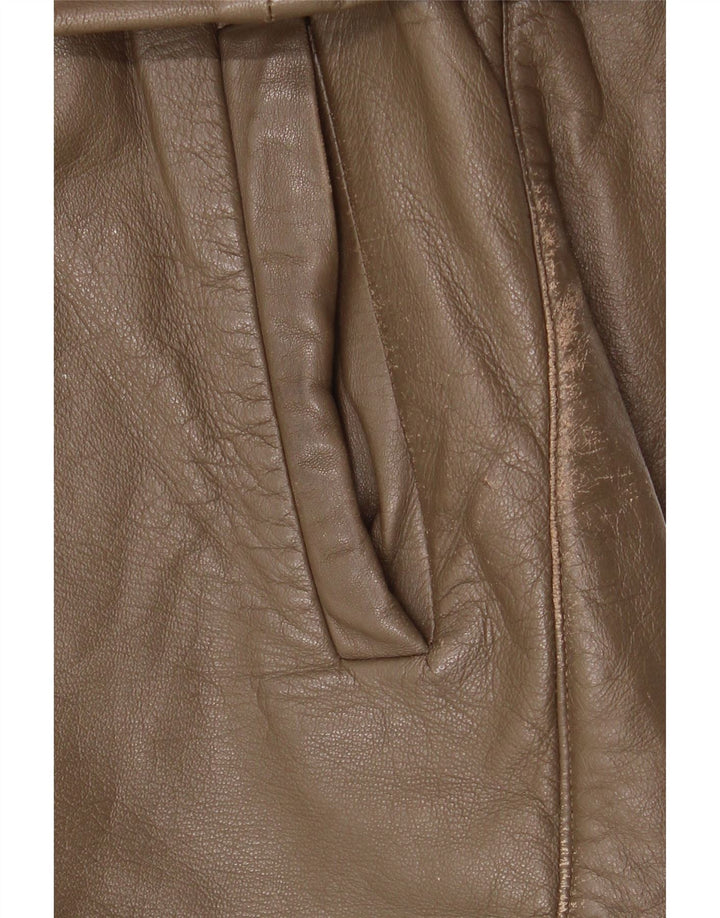 Vintage Herren Lederjacke IT 52 XL Braunes Leder