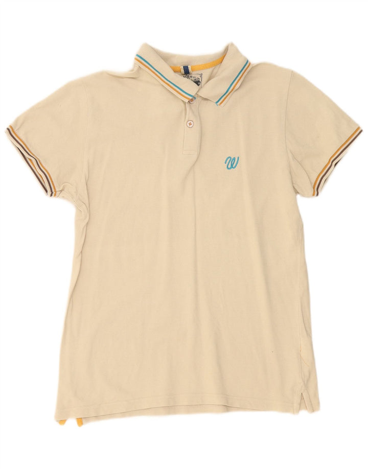 Wrangler Herren Poloshirt XL Beige Baumwolle