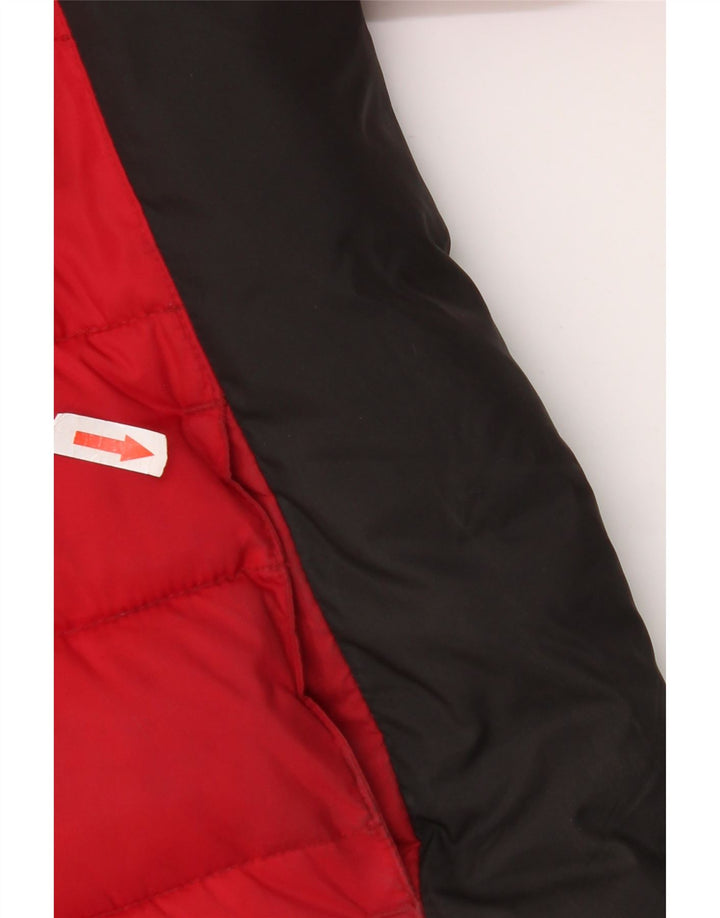 Jordan Jungen wattierte Jacke mit grafischer Kapuze, 8–9 Jahre, Größe S, Rot, Farbblock