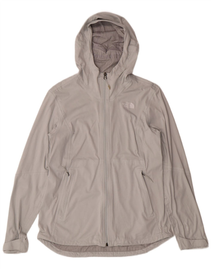 THE NORTH FACE Damen-Regenjacke mit Kapuze, UK 14, Größe L, Grau, Polyester