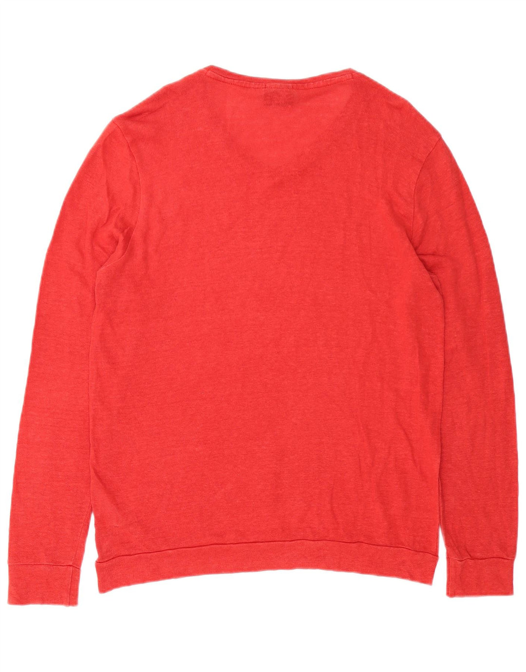 Hugo Boss Herren-Sweatshirt mit schmaler Passform, großes rotes Leinen