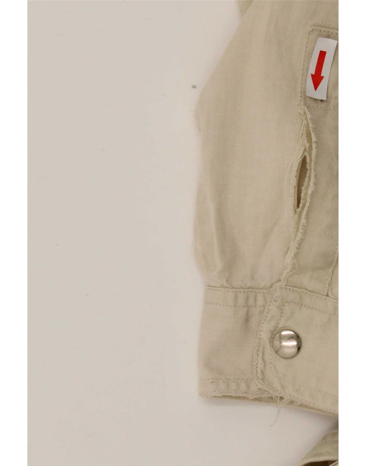 Vintage Damen Utility-Jacke UK 16 Large Beige