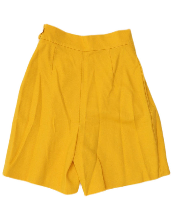 Vintage Damen High Waist Casual Shorts W26 Klein Gelb