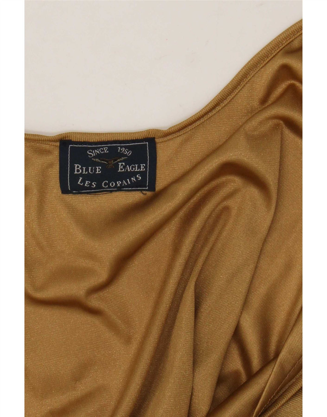 Les Copains Damen Blue Eagle Slip Dress UK 12 Medium Gold