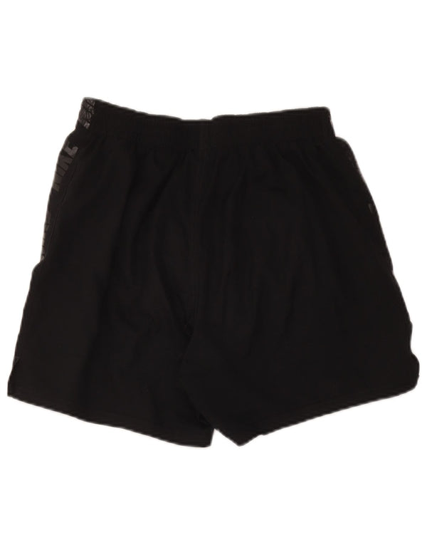 Nike Damen Graphic Sport Shorts UK 12 Mittelschwarzes Polyester
